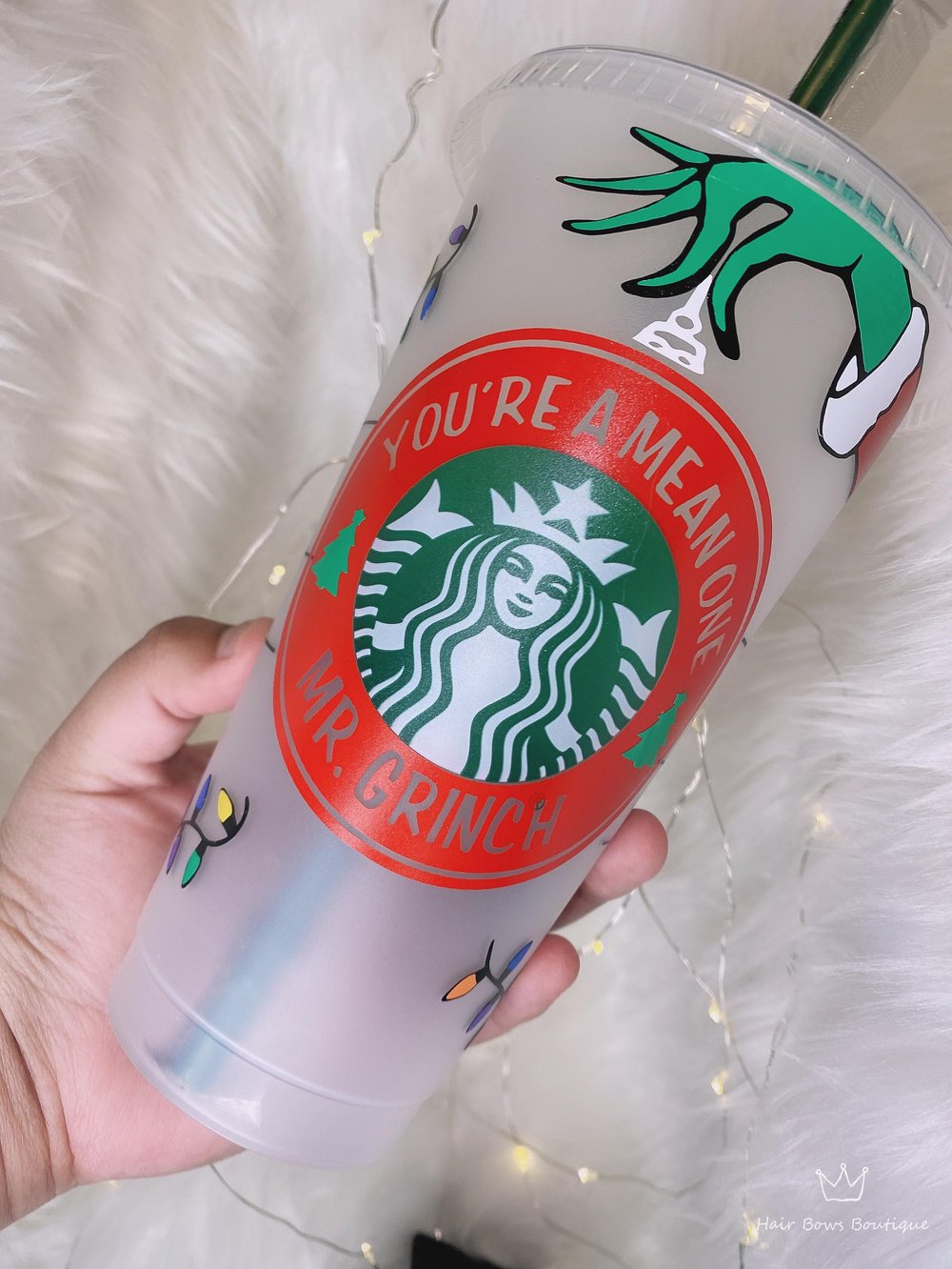 Image of Starbucks Cold Reusable Cup (Grinch) 