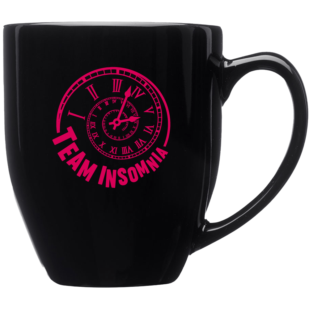 Team Insomnia 16 oz. Bistro Style Glossy Mug
