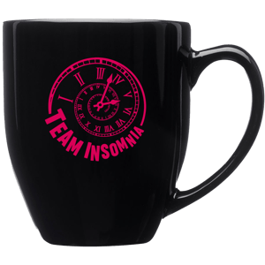 Team Insomnia 16 oz. Bistro Style Glossy Mug