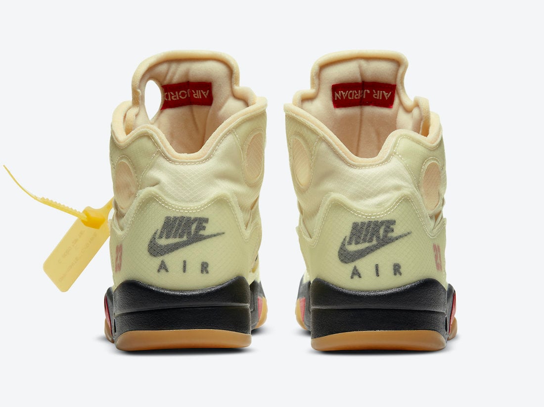 Air Jordan 5 Retro OG x Off-White “Sail” | vtownkickz