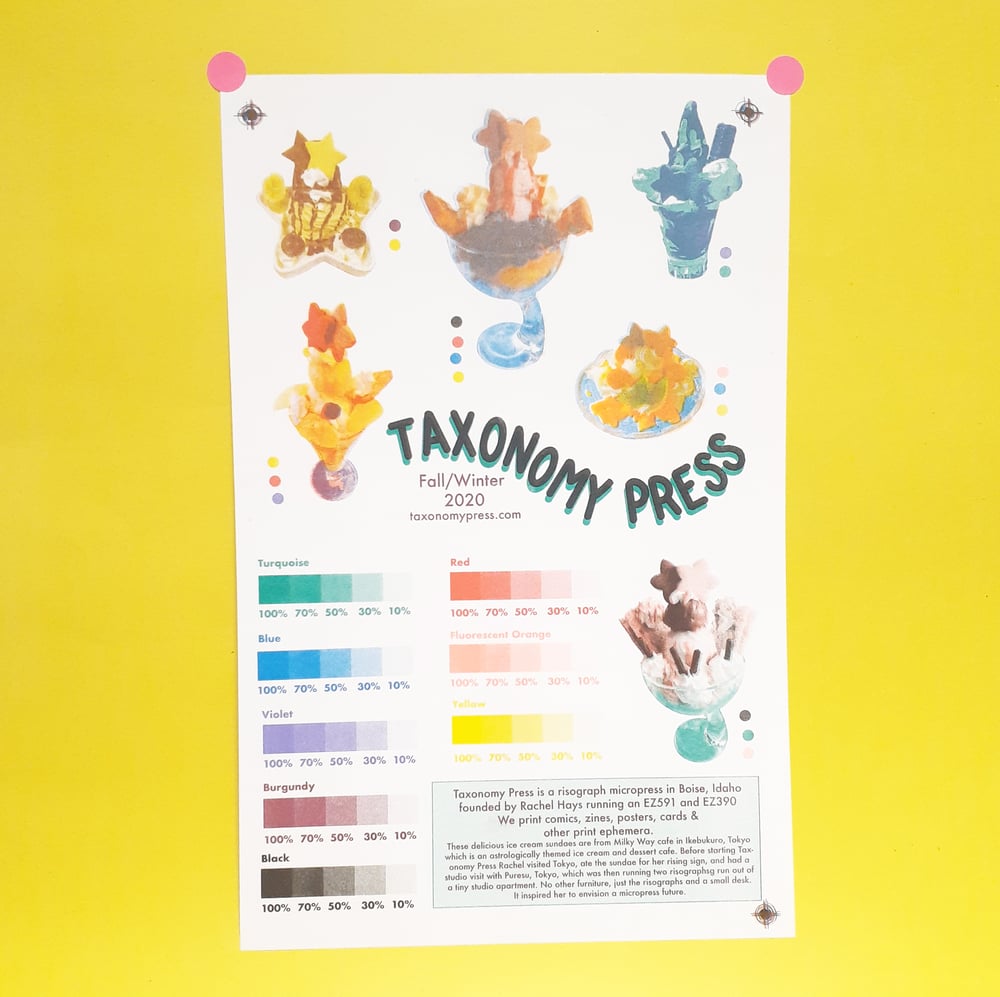 Taxonomy Press Color Chart 2020