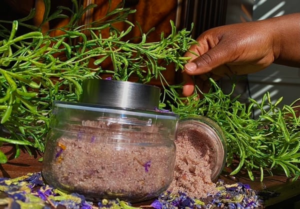 Image of Ylang Ylang + Lavender Salt Scrub