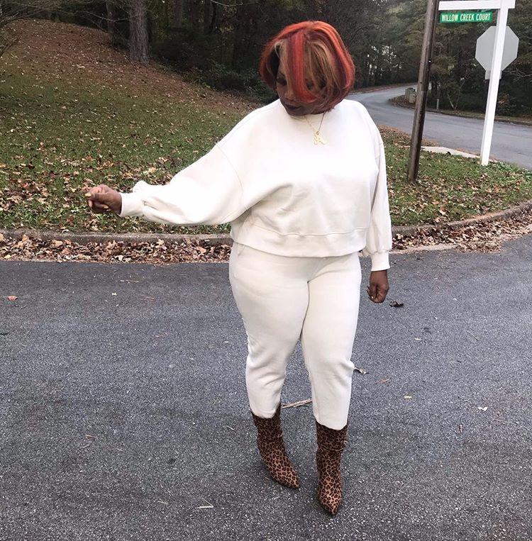 puff sleeve jogger set