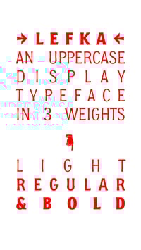 Image 3 of LEFKA / font + poster + stickers