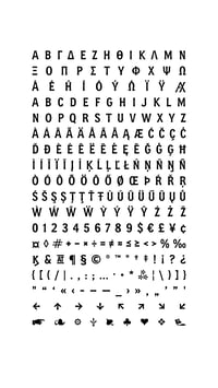 Image 4 of LEFKA / font + poster + stickers