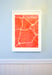 Image of Red Silk-Screen Printed Map of LA