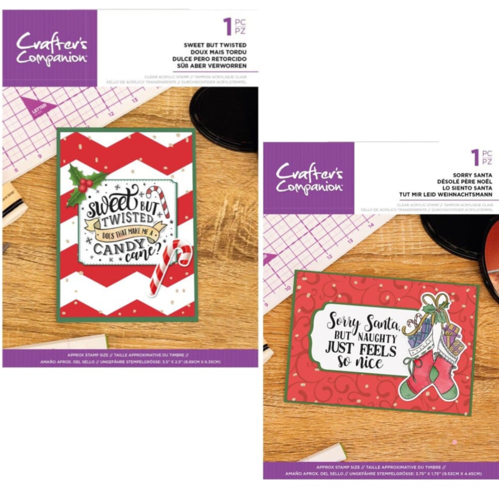 Image of Crafters Companion ~ Quirky Christmas Stamps 