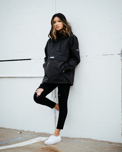 Image of BLACK LIVE TO INSPIRE ANORAK JACKET