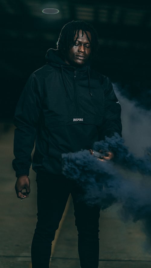 Image of BLACK LIVE TO INSPIRE ANORAK JACKET