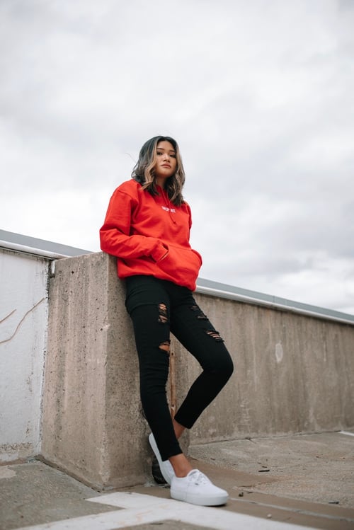 Image of LIVE TO INSPIRE HOODIE I UNISEX (RED)