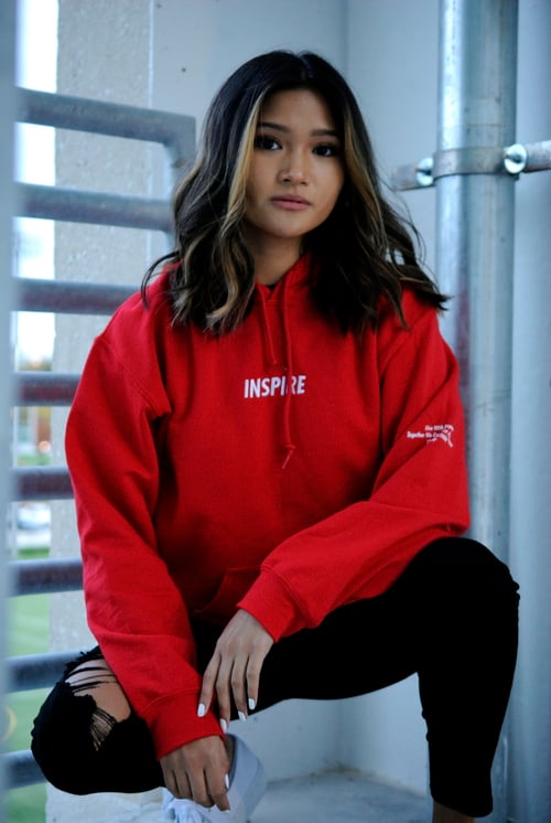 Image of LIVE TO INSPIRE HOODIE I UNISEX (RED)