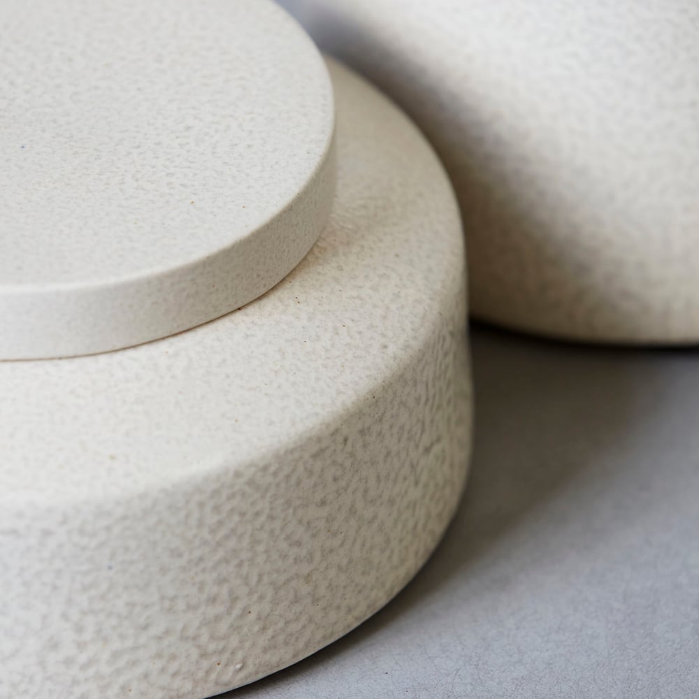 Image of Kala stoneware storage jar - short