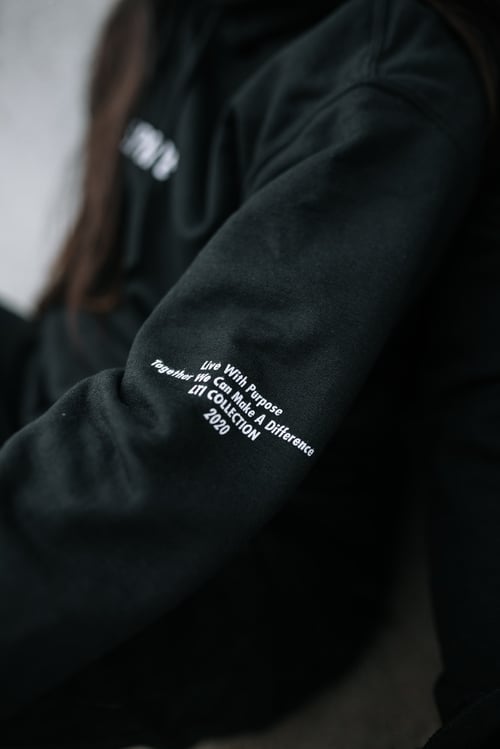 Image of LIVE TO INSPIRE HOODIE (BLACK) I UNISEX