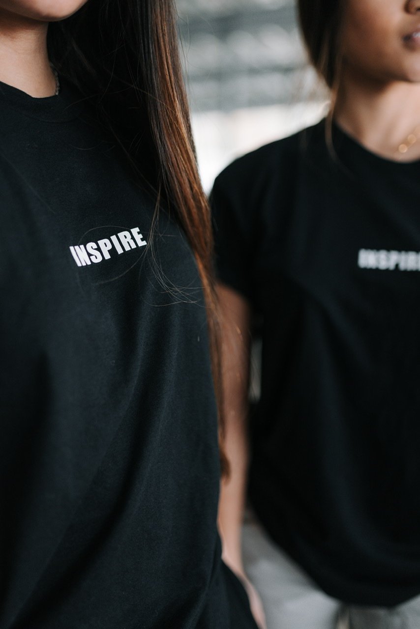 Image of LIVE TO INSPIRE TEE (BLACK)