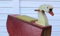 Image 2 of Canard à bascule en bois polychrome des années 50