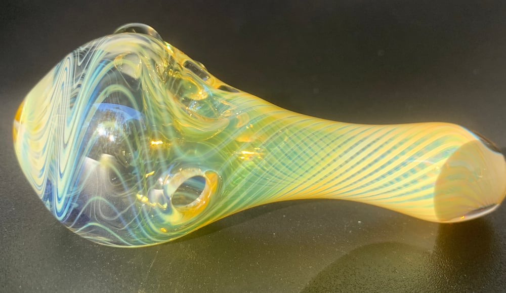 Silver Fume Linework spoon #2