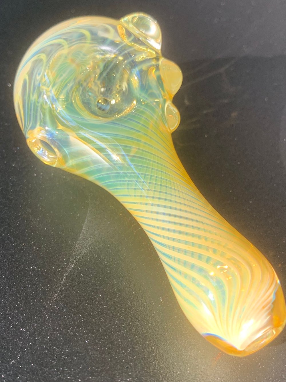 Silver Fume Linework spoon #2