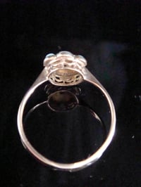 Image 4 of Edwardian 9ct yellow gold solid natural opal cluster ring