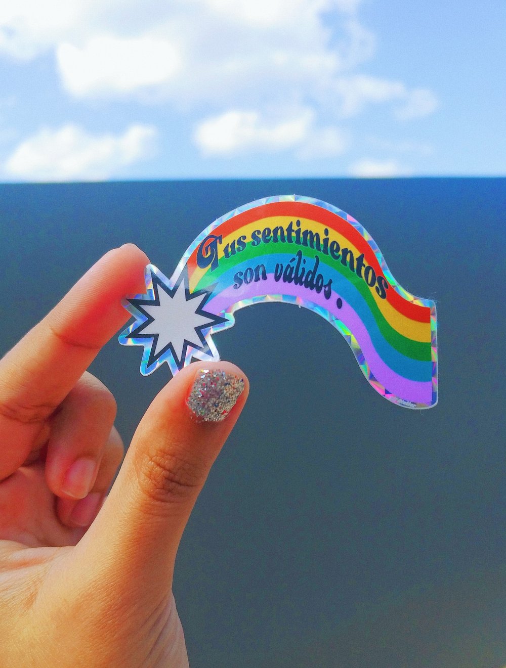 Image of Valid Feelings Rainbow Sticker