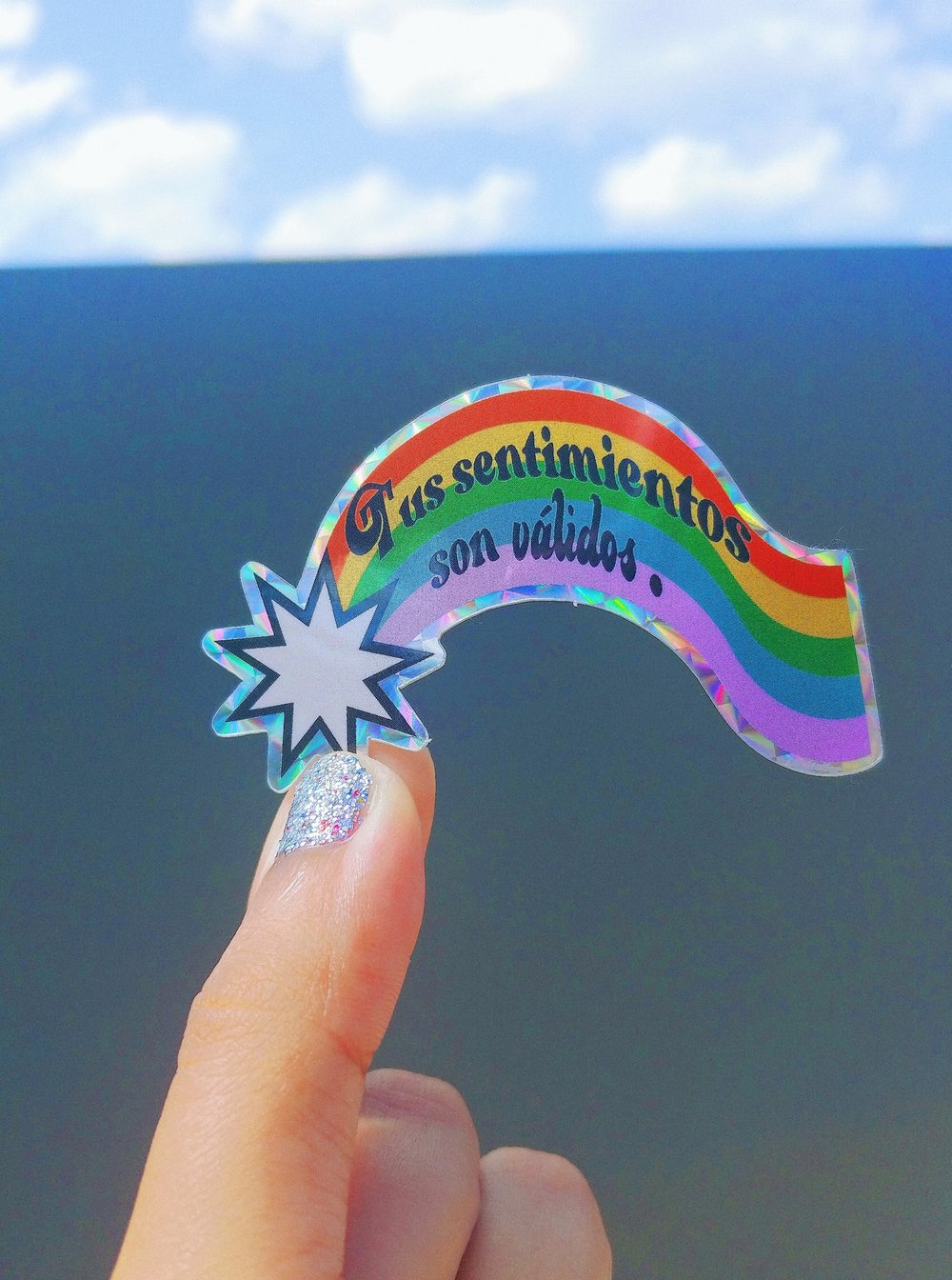 Image of Valid Feelings Rainbow Sticker