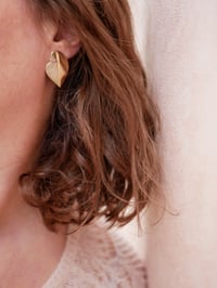 Image 3 of Boucles d'Oreilles MINGO Clous Dorées