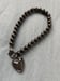 Image of Gunmetal Heart Bracelet