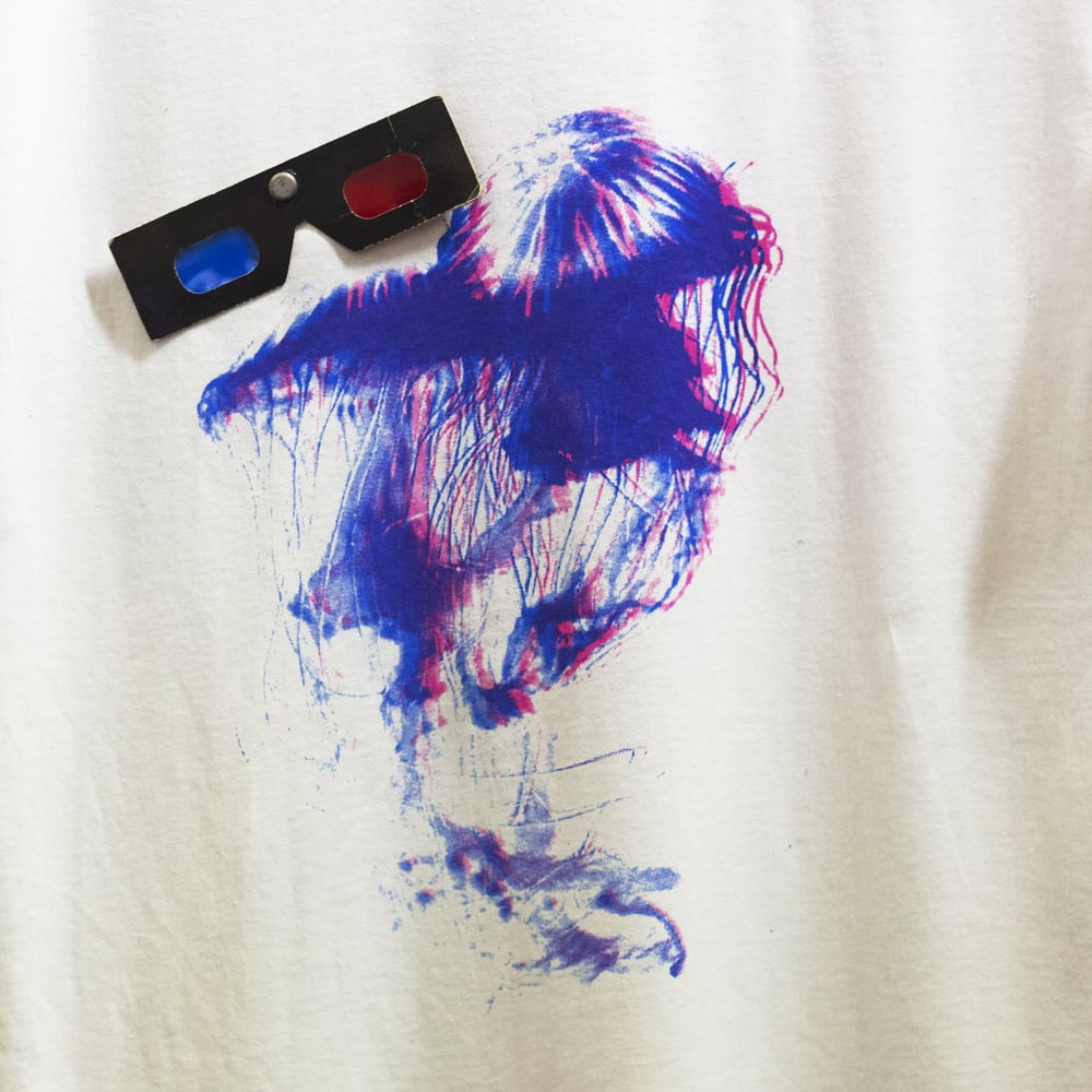 3D JELLYFISH / Screenprint t-shirt