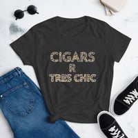 Image 2 of CIGARS R TRES CHIC Women's short sleeve t-shirt