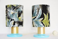 Image 1 of Deux lapes de chevet bleues