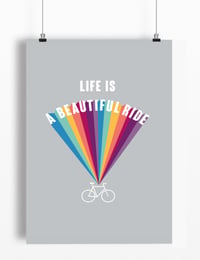 Image 2 of 'Life is a Beautiful Ride' print - A4 & A3
