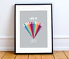 'Life is a Beautiful Ride' print - A4 & A3