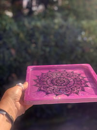 Image 4 of Purple mandala tray 