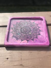 Image 5 of Purple mandala tray 