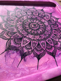 Image 2 of Purple mandala tray 