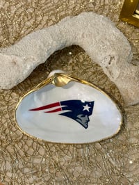 Image 1 of Patriots Clam Shell Trinket Dish