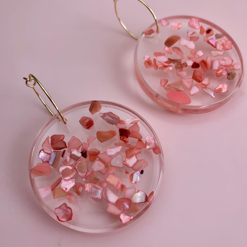 Image of Pink Shell Sprinkles - Circles