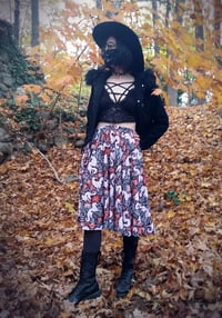 Image 3 of Floral Wolfhound midi skirt PREORDER