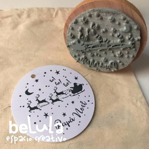 Image of Sello tinta Papá Noel luna