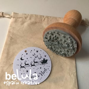 Image of Sello tinta Papá Noel luna