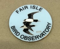 Image 2 of Fair Isle Bird Observatory Pin Badge