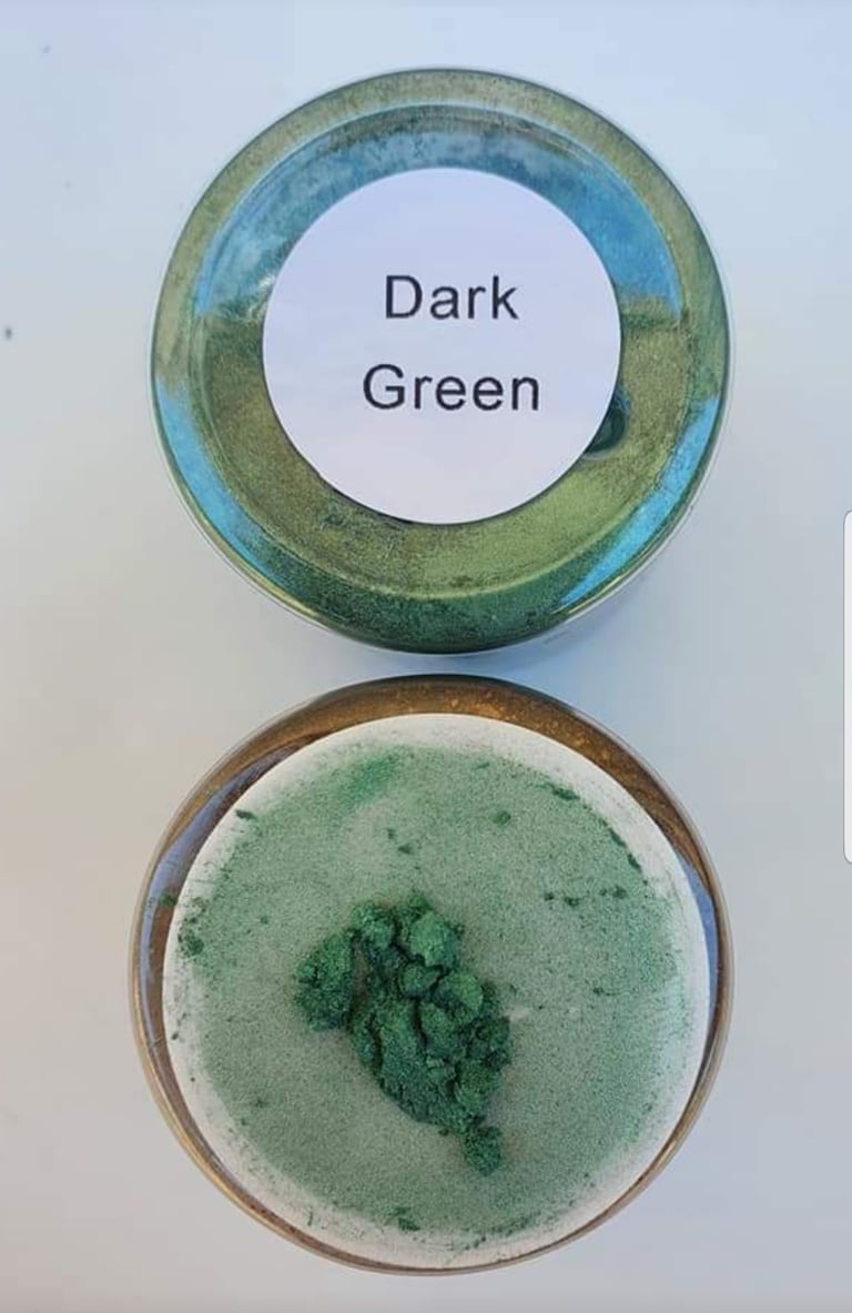 Pearlescent Mica- Dark Green
