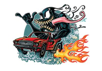 Venom Hot Rod A3 Print