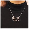 Silver, rose-gold and yellow gold-plated Formentera necklace
