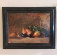 Image 1 of Original Fine Art Painting by Sarah Griffin Thibodeaux "Pears and Plums"