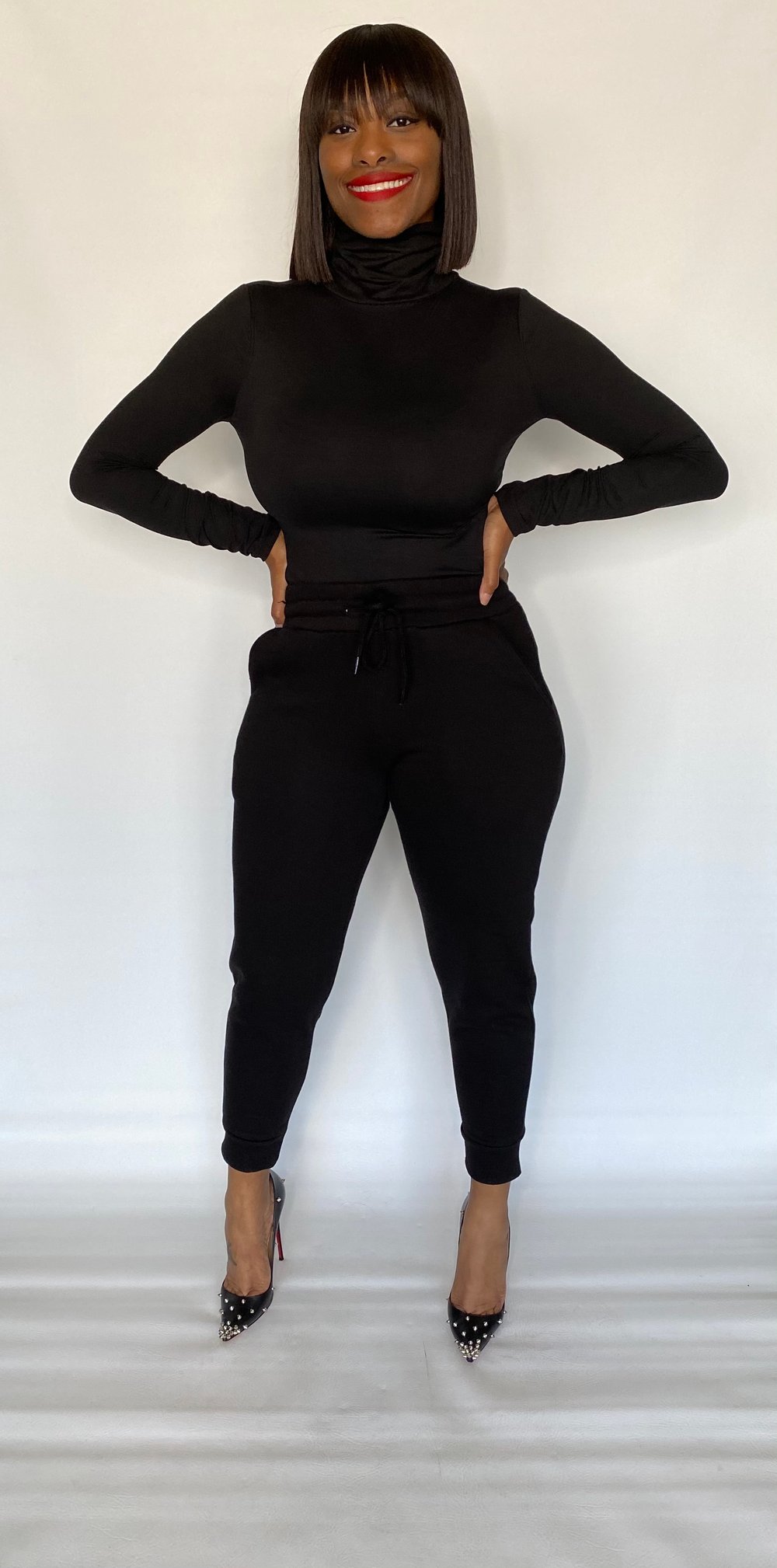 Image of NICOLE | BLACK 2PC SET