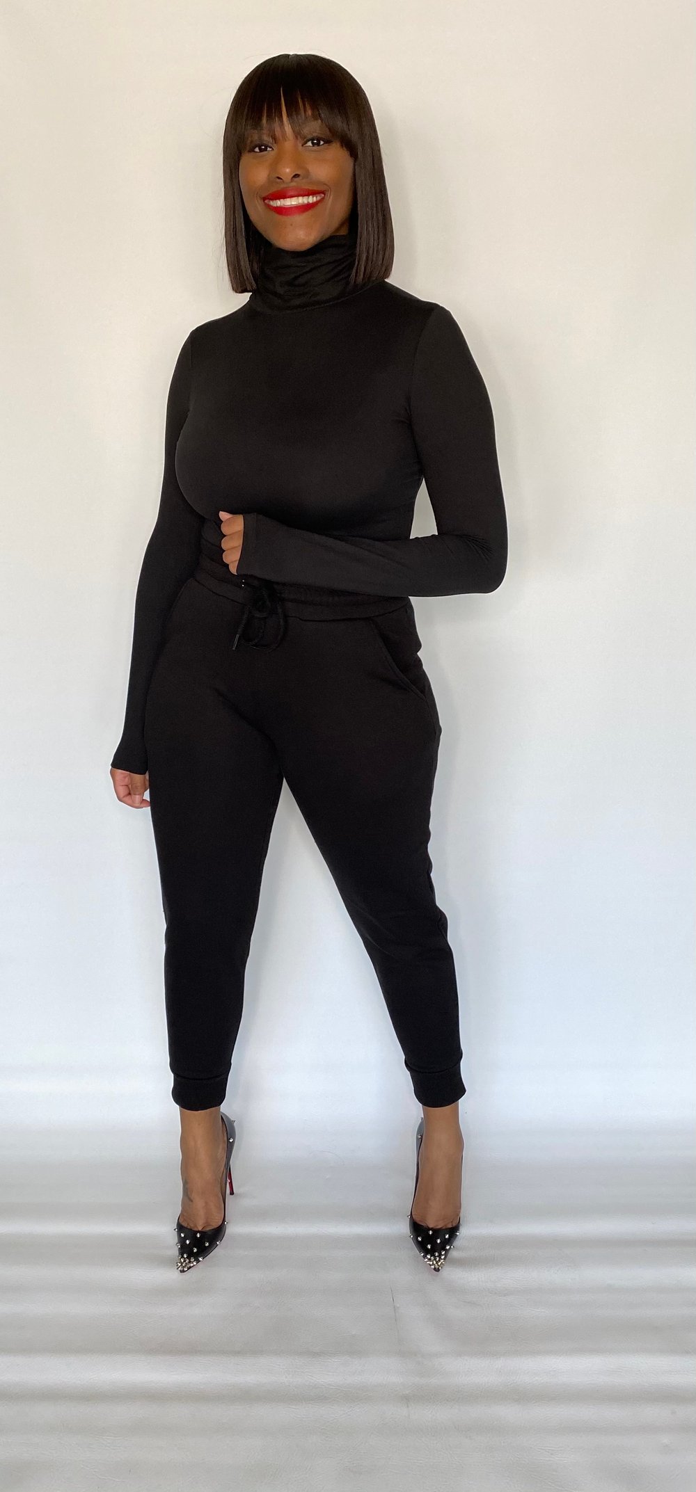 Image of NICOLE | BLACK 2PC SET
