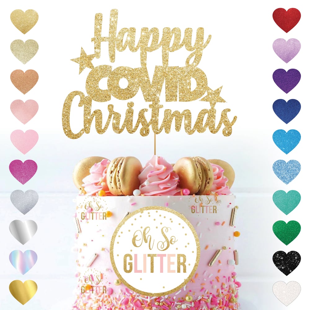 Image of Happy Covid Christmas Cake Topper