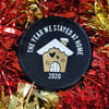 "The year we stayed at home" Gingerbread House Christmas patch