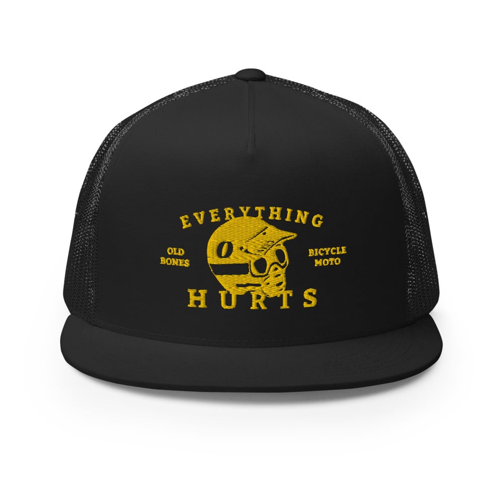 Image of OLD BONES BADGE LOGO TRUCKER HAT