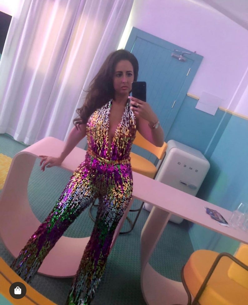 Image of Vegas Barbie Sequin Jumpsuit